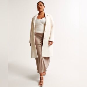 New Abercrombie & Fitch Wool Blend Coat
